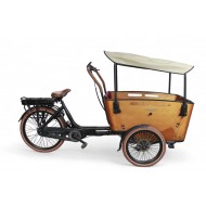 Vogue Superior 3 cargo bike sunroof cream sun canopy