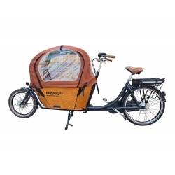 Babboe City luxury waterproof rain tent cargo bike cover cargo bike cover color Cognac (without tent poles) 