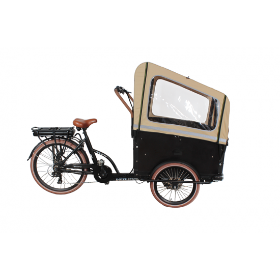Vogue Supreme waterproof rain tent cargo bike hood color cream (without tent poles)