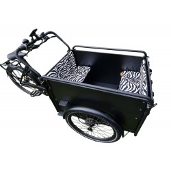 Troy Cargo bike cushion set model Evi color zebra