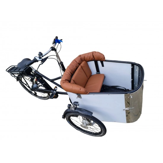 Nihola cargo bike cushion set model Evi Extralux color cognac