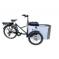 Ensemble de coussins pour vélo cargo Nihola, modèle Evi Extralux, couleur noir