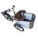 Ensemble de coussins pour vélo cargo Nihola modèle Capi Extralux, couleur marron foncé