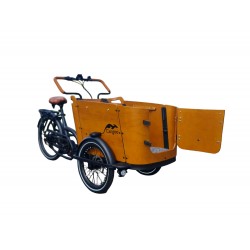 Cangoo Buckle-Dog Cargo bike with mid-motor hood and cushions