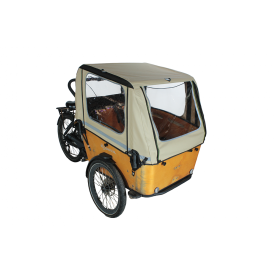 Vogue Superior 3 waterproof rain tent cream cargo bike cover (without tent poles)