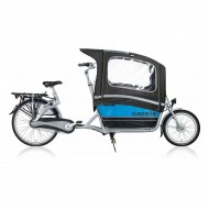 Gazelle Cabby Plus tente de pluie imperméable pour vélo cargo noir (y compris les poteaux de tente)