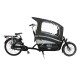 Rain tent suitable for Gazelle Cabby cargo bike waterproof black (including tent poles)