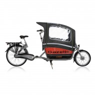 Gazelle Cabby Plus tente de pluie imperméable pour vélo cargo noir (y compris les poteaux de tente)