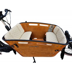 Vogue Carry 2 & Superior 2 cargo bike cushion set model Capi color cream