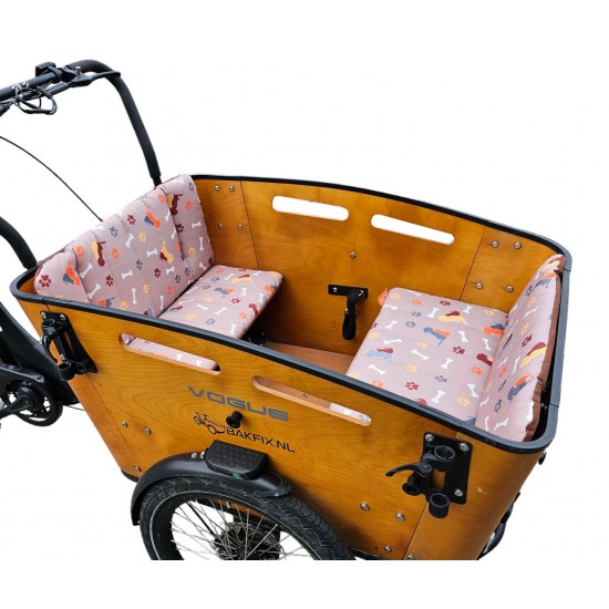 Vogue Superior 3 cargo bike cushion set model Berky - color taupe