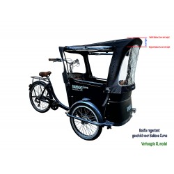 Babboe Curve XL housse de vélo cargo imperméable pour tente de pluie couleur noir (sans poteaux de tente)