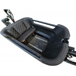 Batavus 2 cushion set, model Capi color black sky leather cargo bike cushions