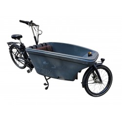 Ensemble de coussins de vélo Dolly Cargo, modèle Capi, couleur marron, coussins de vélo cargo en cuir ciel de 3 cm d'épaisseur