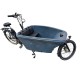 Dolly Cargo bike cushion set, model Evi, color black, 3 cm thick sky leather cargo bike cushions