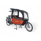Bakfiets.nl XL waterdichte regentent Rain cover Cargo Bike Long extra hoog zwart kleurige regenhuif  rain cover