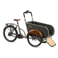 SociBike Compact Tricycle Cargo Bike Cement Gray