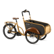 SociBike Compact Tricycle Cargo Bike Ocher Yellow