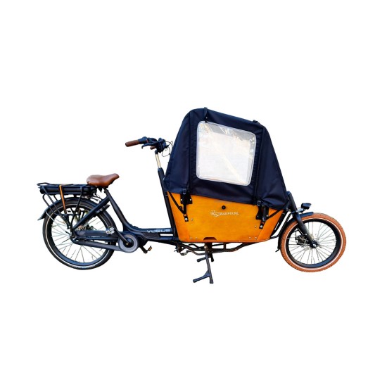 Vogue carry 2 en superior 2 bakfiets regentent kleur zwart (zonder tentstokken)