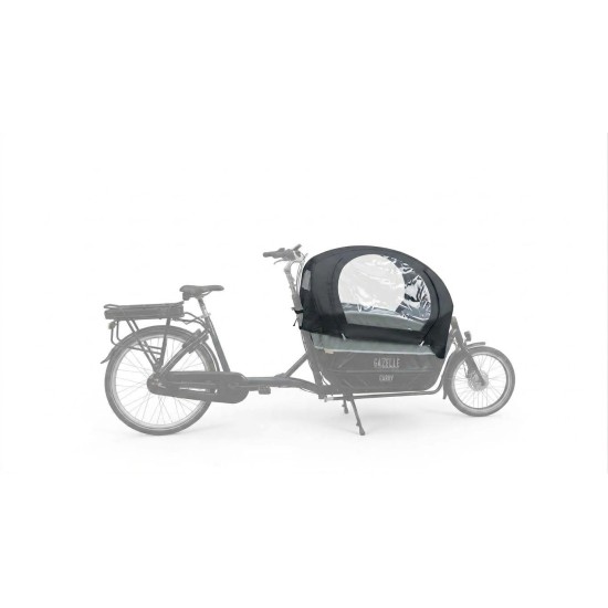 Gazelle Cabby bakfiets regentent zwart geschikt voor alle modellen